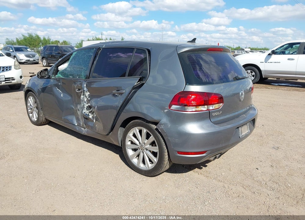 2012 VOLKSWAGEN GOLF VIN: WVWDM7AJ3CW265048