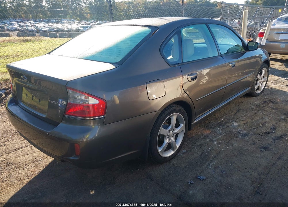 2009 SUBARU LEGACY 2.5I LIMITED VIN: 4S3BL626597218606
