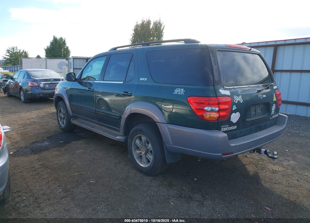 2001 TOYOTA SEQUOIA SR5 V8 VIN: 5TDBT44A11S011100