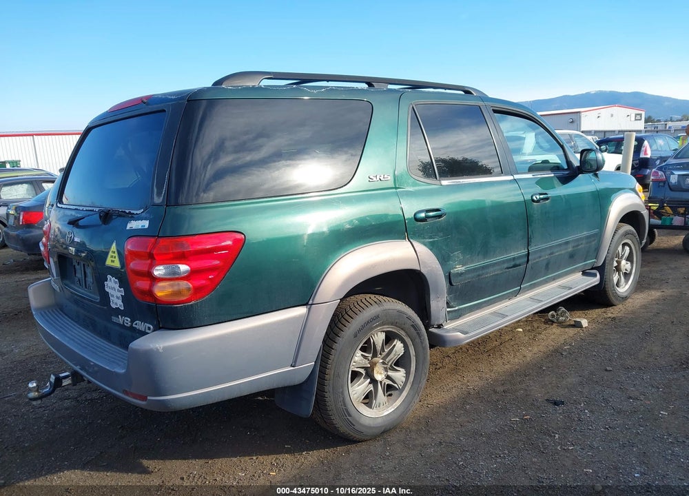2001 TOYOTA SEQUOIA SR5 V8 VIN: 5TDBT44A11S011100