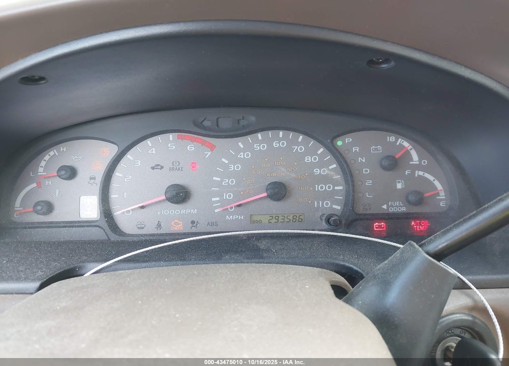 2001 TOYOTA SEQUOIA SR5 V8 VIN: 5TDBT44A11S011100