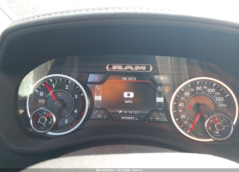2019 RAM 2500 LAIE  4X4 6'4 BOX VIN: 3C6UR5NL3KG726626