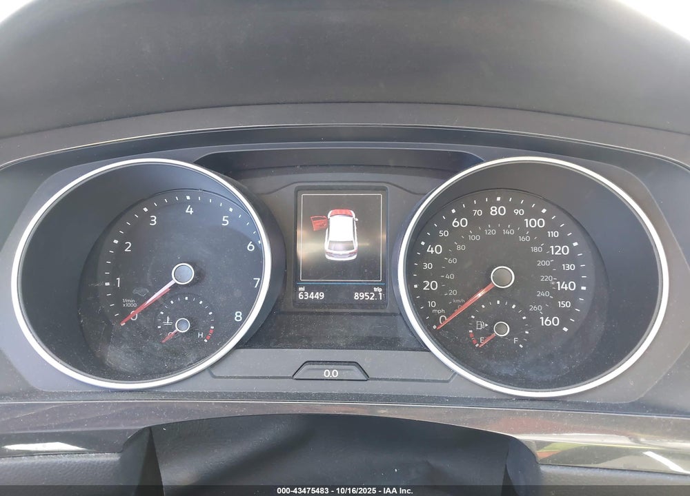 2019 VOLKSWAGEN TIGUAN 2.0T SE/2.0T SEL/2.0T SEL R-LINE/2.0T SEL R-LINE BLACK VIN: 3VV3B7AX2KM122422