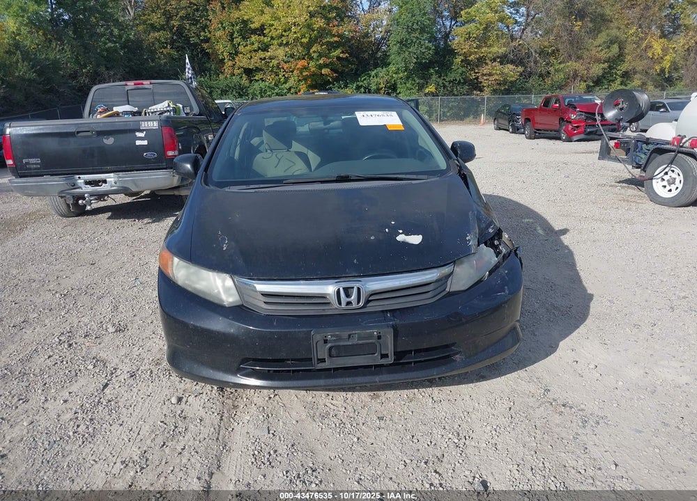 2012 HONDA CIVIC VIN: 19XFB2F53CE366890