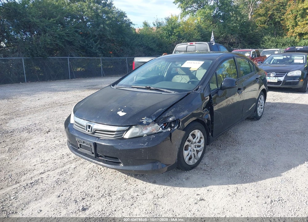 2012 HONDA CIVIC VIN: 19XFB2F53CE366890