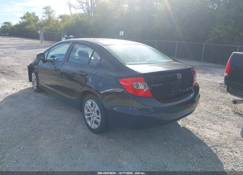 2012 HONDA CIVIC VIN: 19XFB2F53CE366890