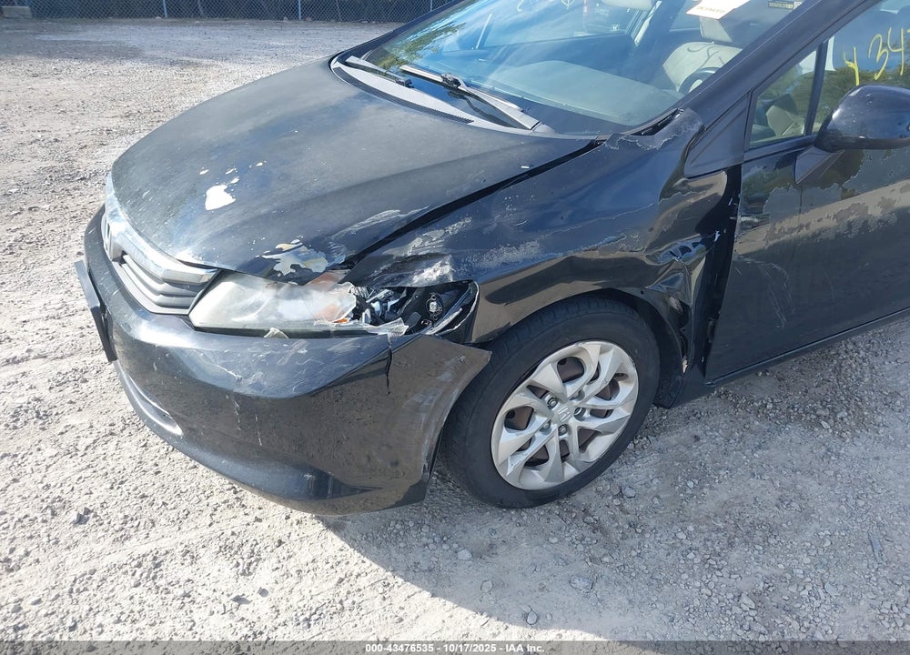 2012 HONDA CIVIC VIN: 19XFB2F53CE366890