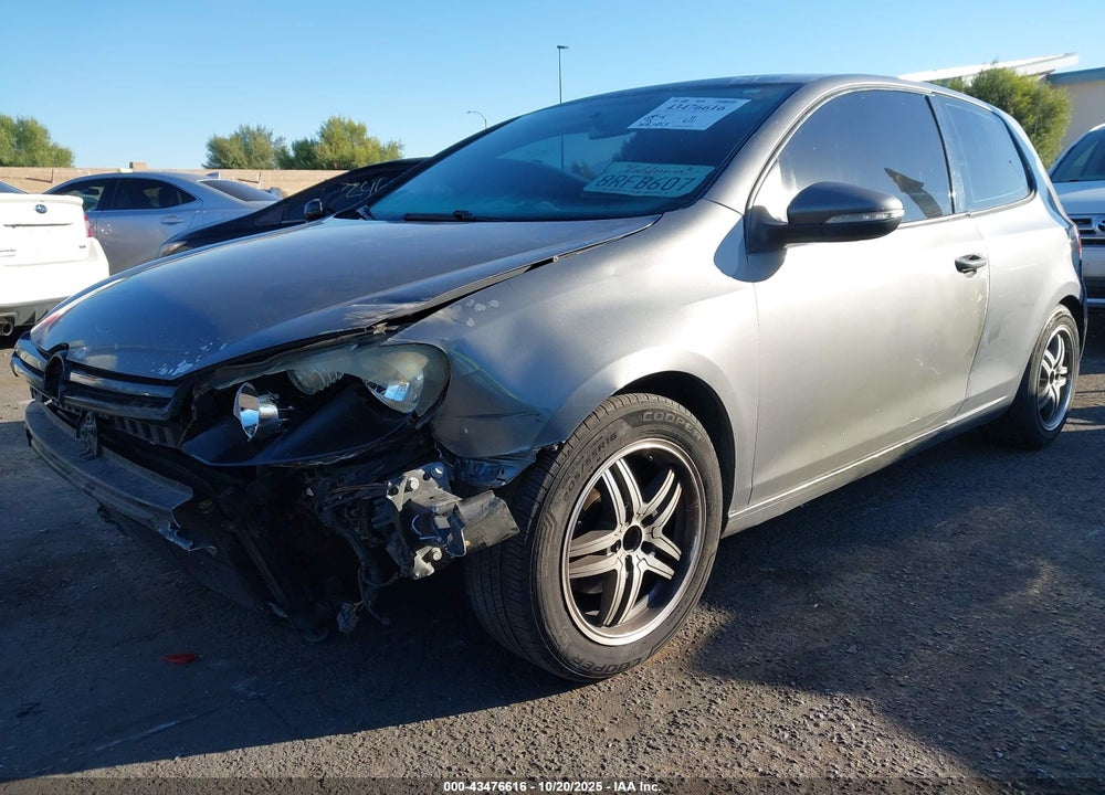 2010 VOLKSWAGEN GOLF 2-DOOR VIN: WVWAB7AJ7AW090597