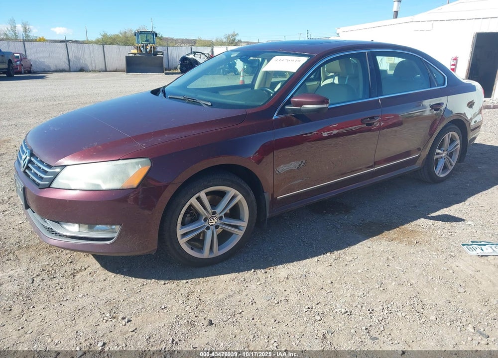 2013 VOLKSWAGEN PASSAT VIN: 1VWBN7A37DC065960