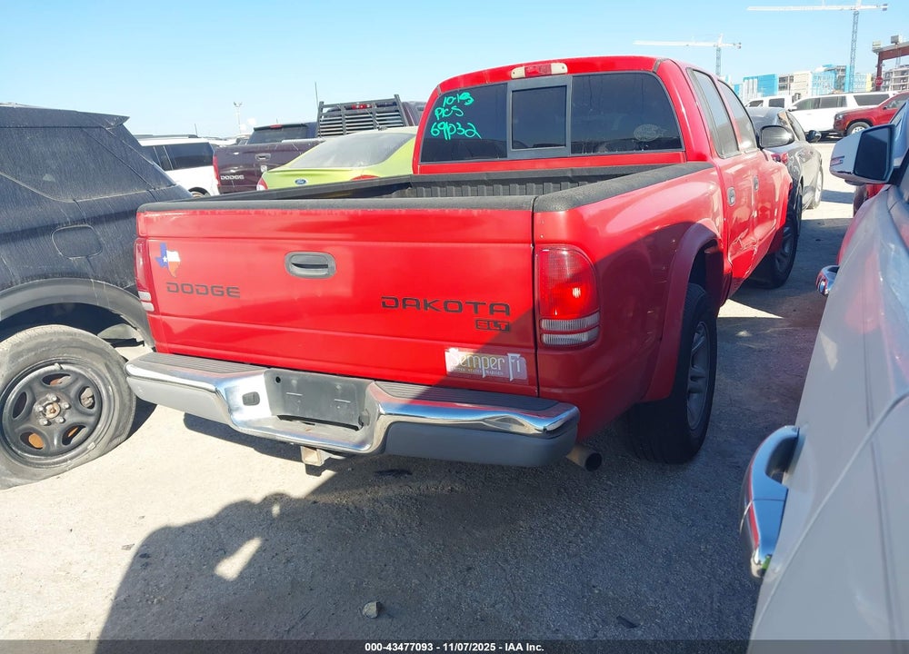 2004 DODGE DAKOTA SLT VIN: 1D7HL48K34S691032