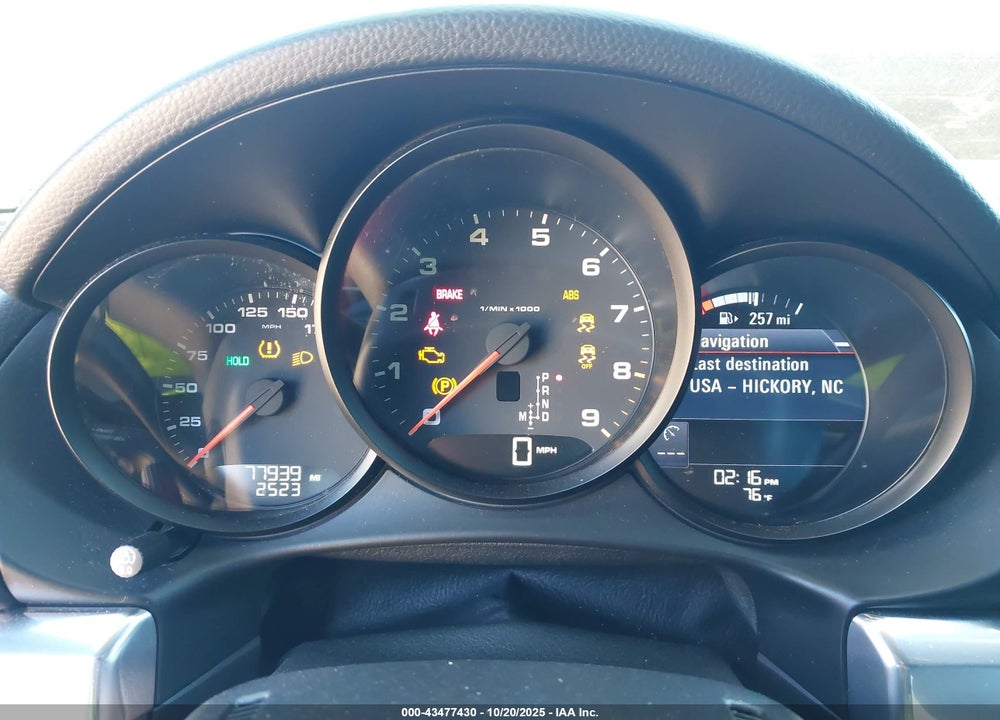 2014 PORSCHE CAYMAN VIN: WP0AA2A83EK172830