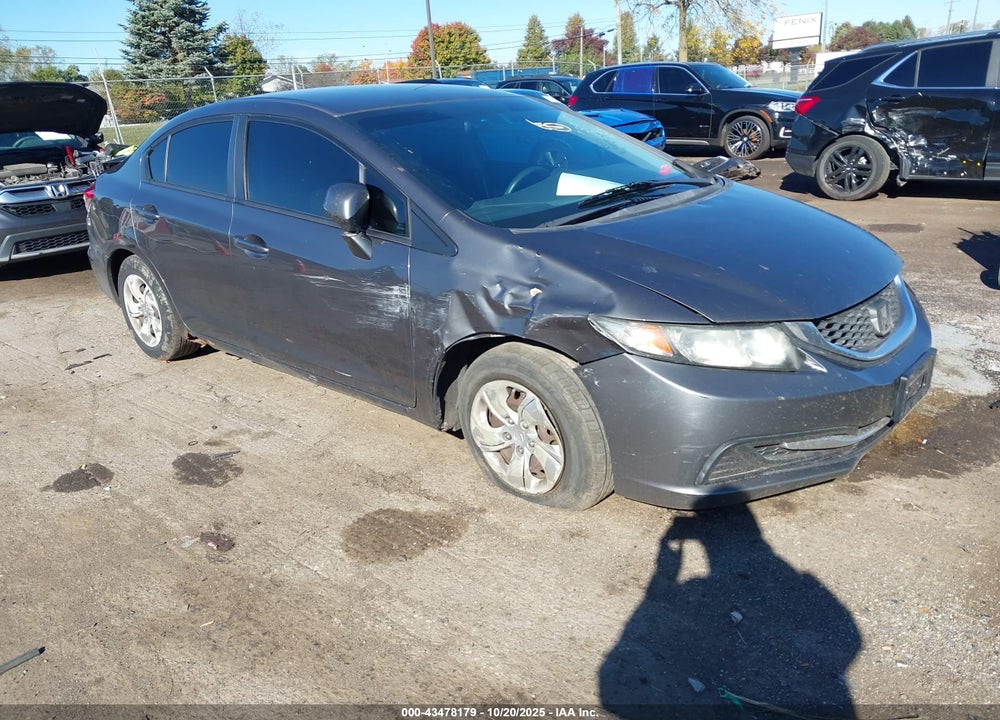 2013 HONDA CIVIC LX VIN: 2HGFB2F50DH598533