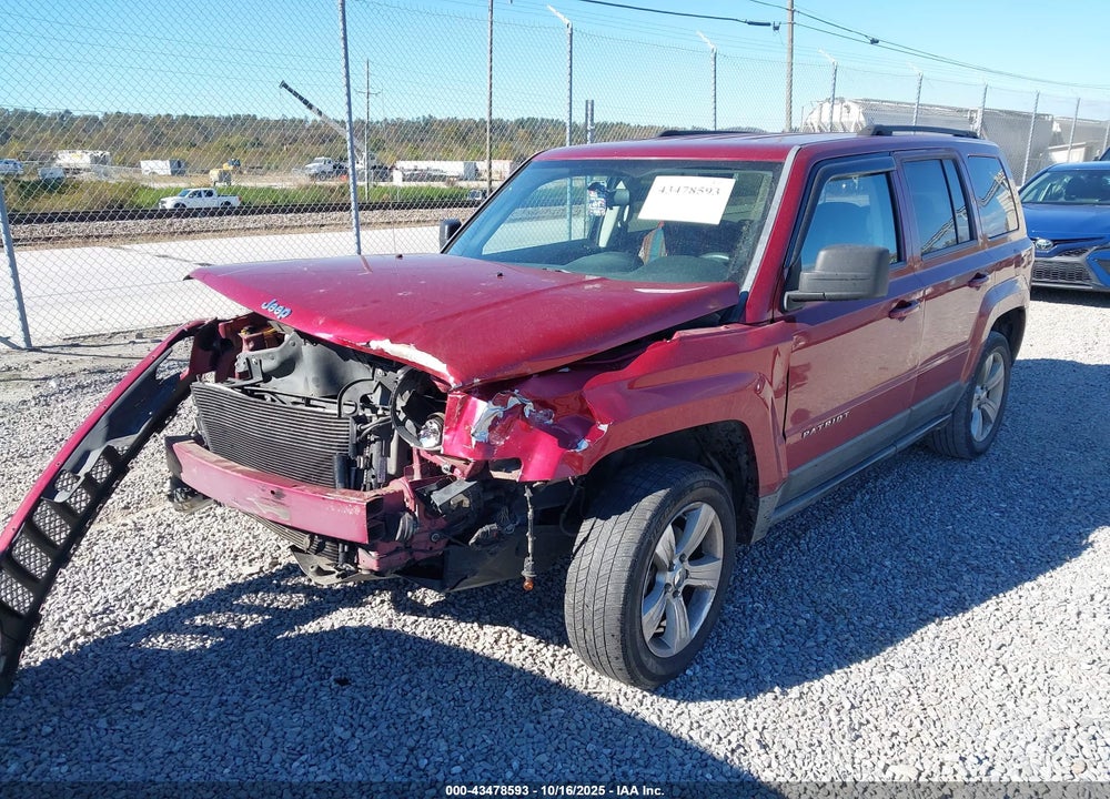 2012 JEEP PATRIOT LATITUDE VIN: 1C4NJRFB5CD614684