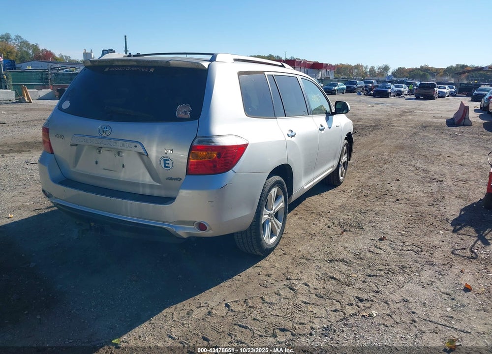 2008 TOYOTA HIGHLANDER LIMITED VIN: JTEES42A182094771