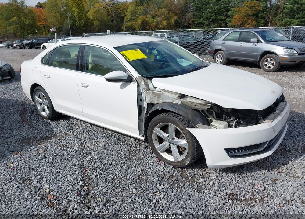 2012 VOLKSWAGEN PASSAT 2.5L SE VIN: 1VWBP7A39CC014761