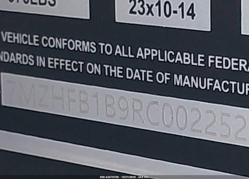 2024 EVOLUTION EV D5MAVERICK4 VIN: 7MZHFB1B9RC002252