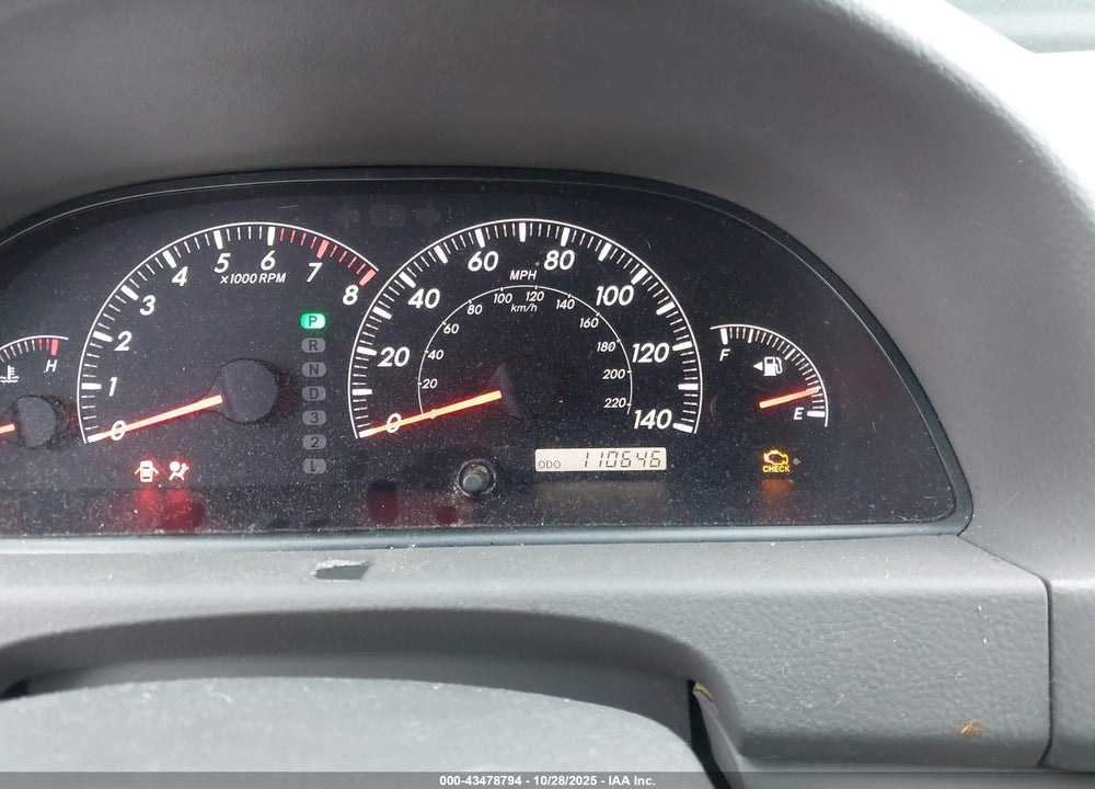 2005 TOYOTA CAMRY LE V6 VIN: 4T1BF32K45U101609
