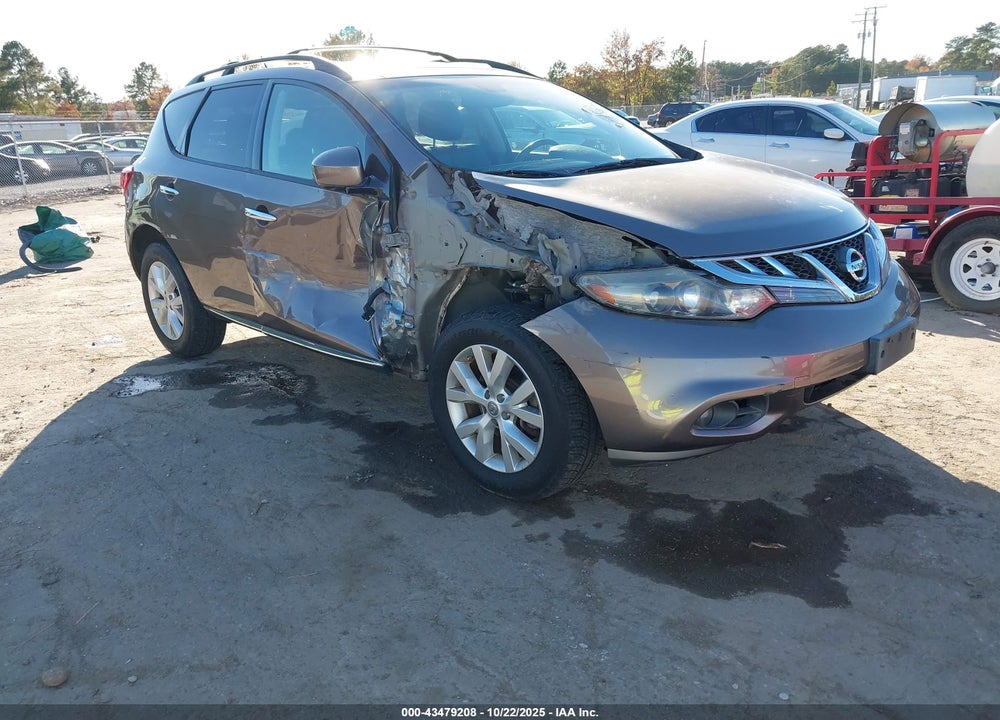 2011 NISSAN MURANO SL VIN: JN8AZ1MW8BW180105