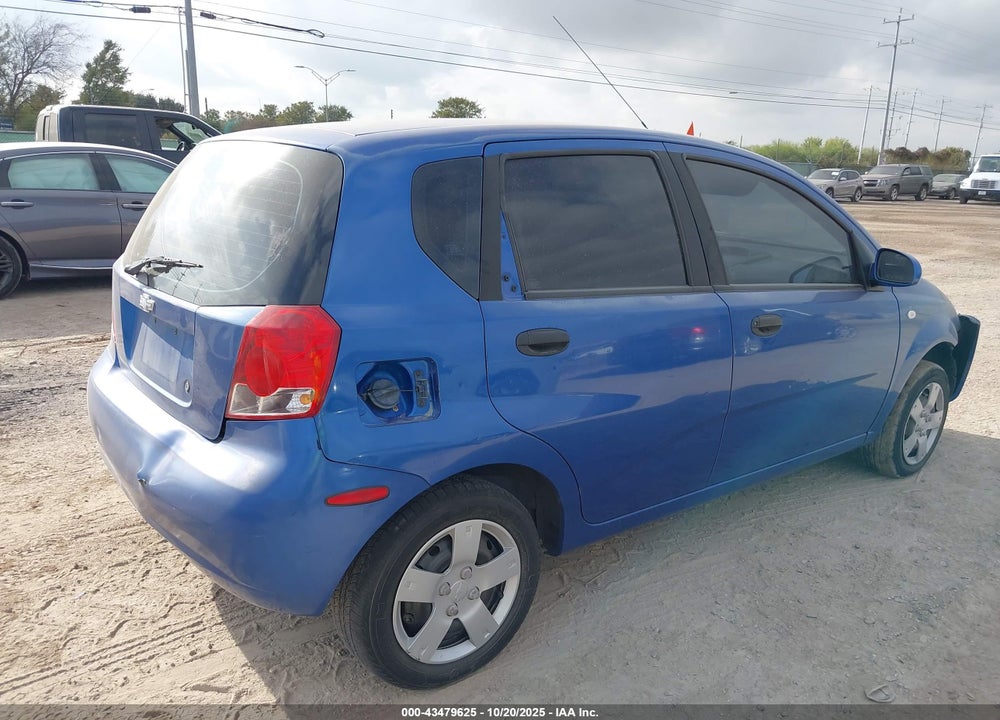 2006 CHEVROLET AVEO LS VIN: KL1TD66606B554501