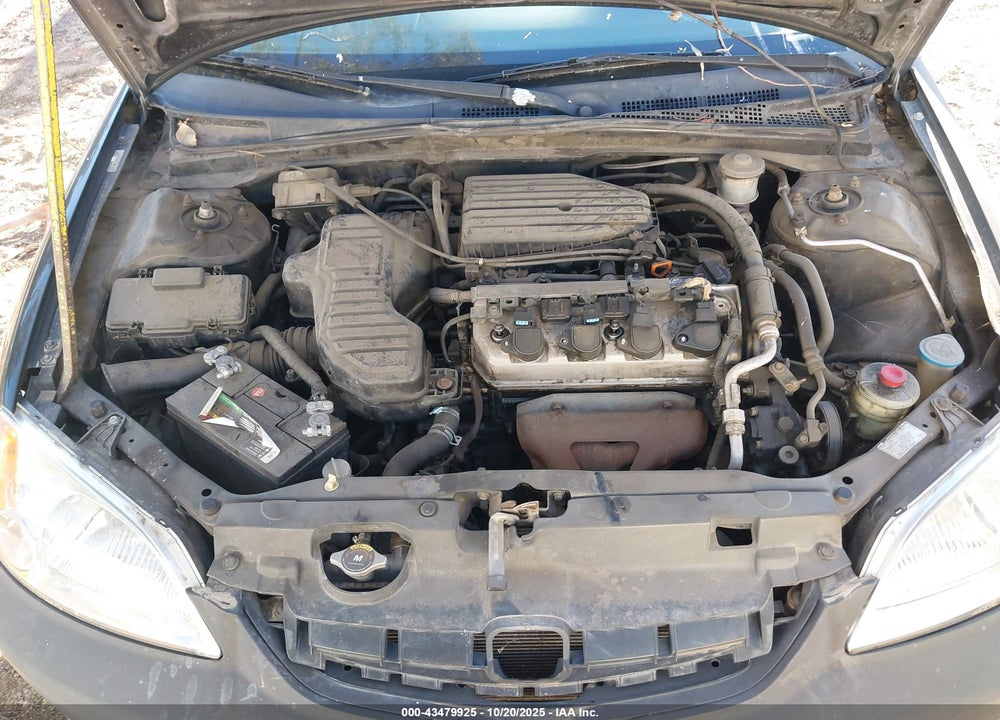 2002 HONDA CIVIC LX VIN: 1HGEM22522L009266