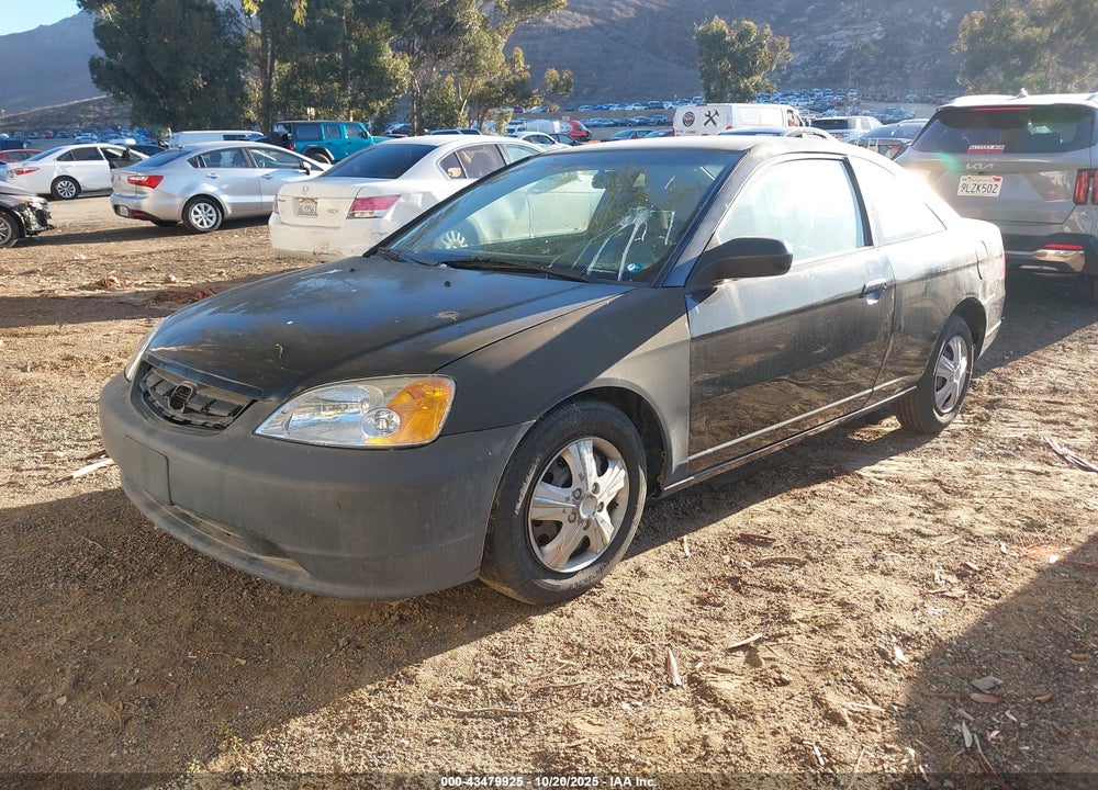 2002 HONDA CIVIC LX VIN: 1HGEM22522L009266