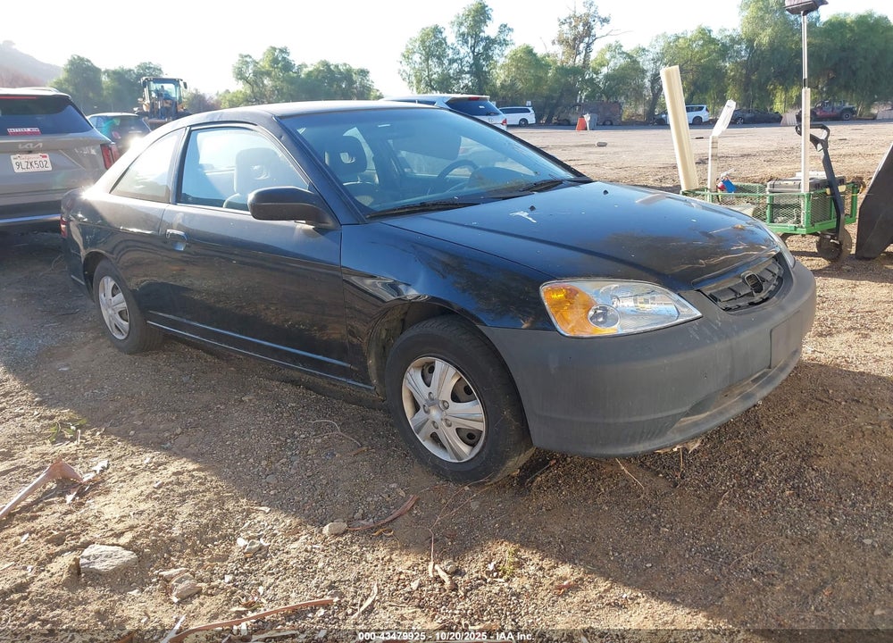 2002 HONDA CIVIC LX VIN: 1HGEM22522L009266