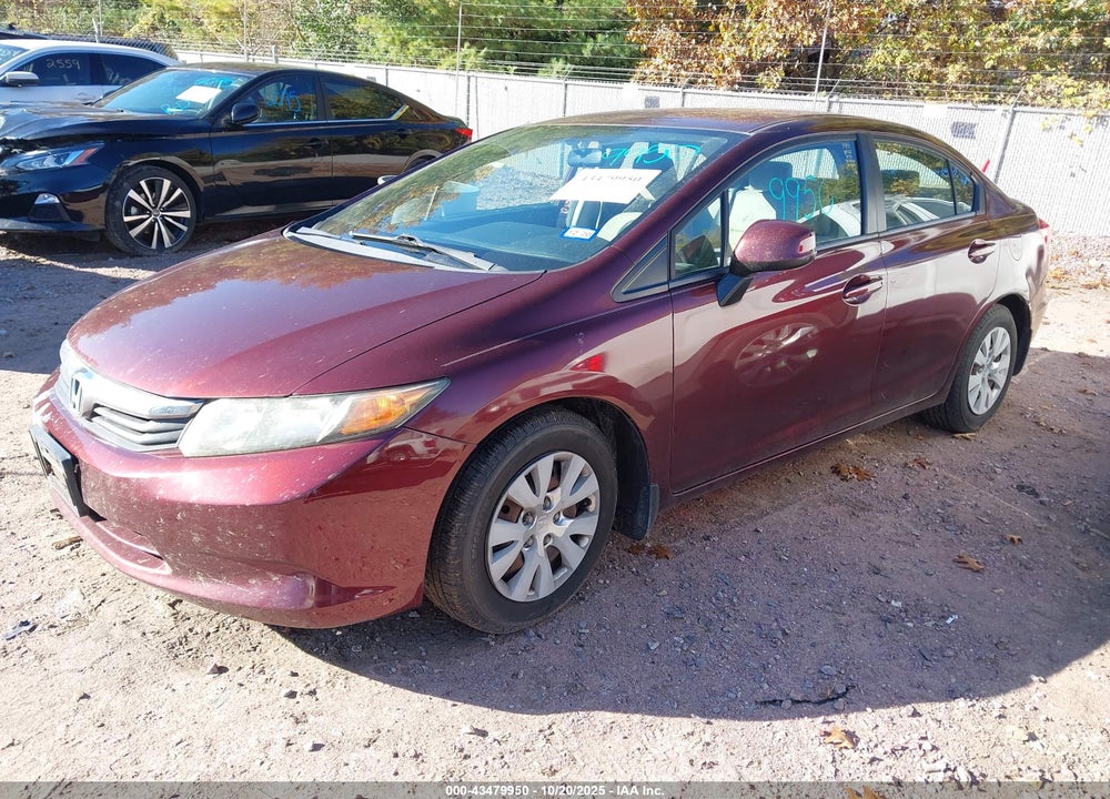2012 HONDA CIVIC VIN: 19XFB2F51CE389584