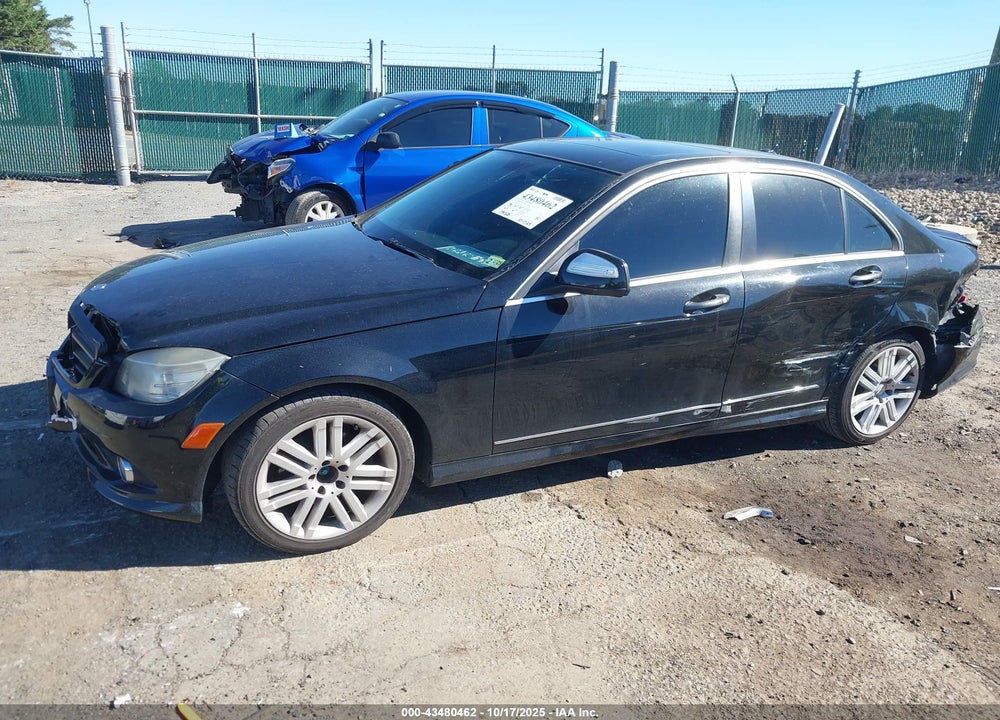 2008 MERCEDES-BENZ C CLASS VIN: WDDGF81X18F047818
