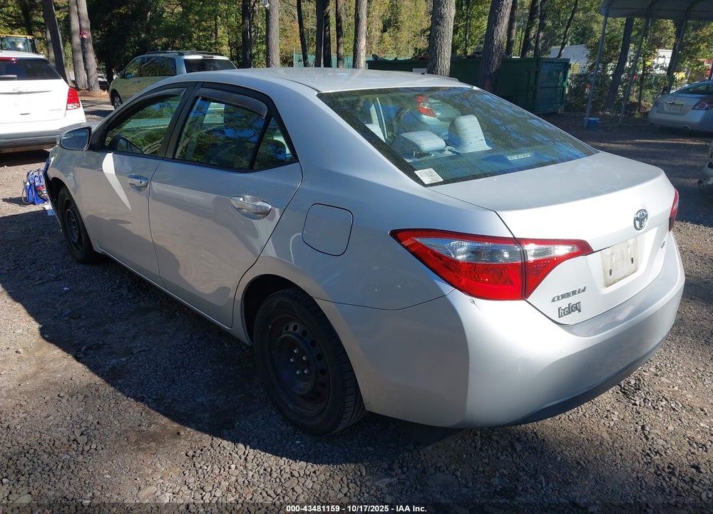 2015 TOYOTA COROLLA VIN: 2T1BURHE2FC248279