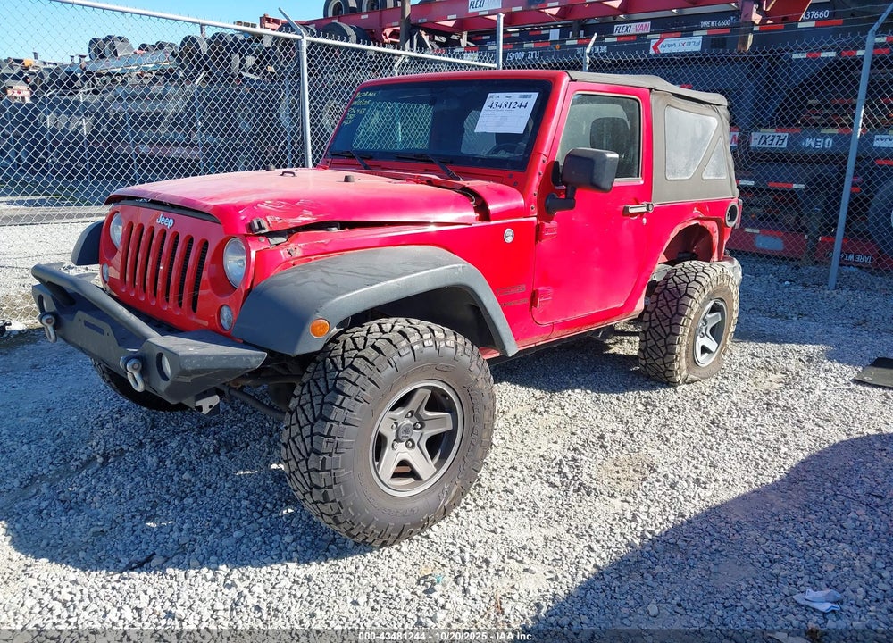 2016 JEEP WRANGLER SPORT VIN: 1C4AJWAG7GL157520