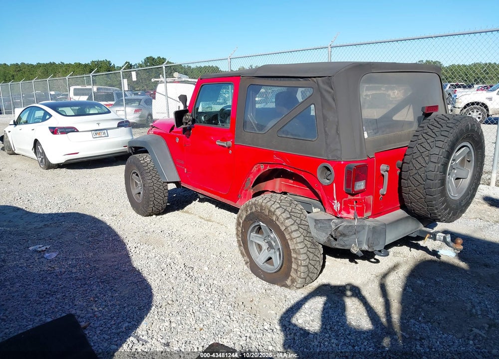 2016 JEEP WRANGLER SPORT VIN: 1C4AJWAG7GL157520