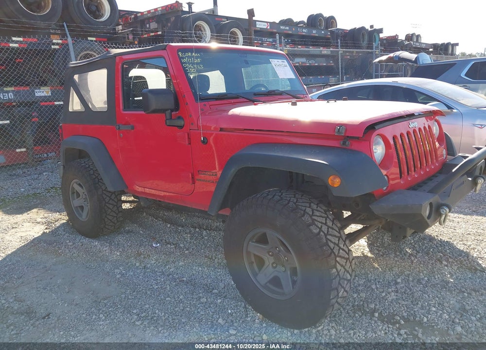 2016 JEEP WRANGLER SPORT VIN: 1C4AJWAG7GL157520