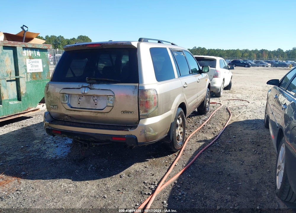 2007 HONDA PILOT EX-L VIN: 5FNYF18597B017527