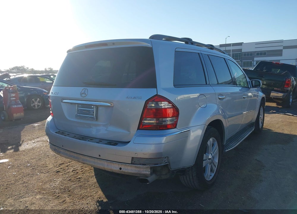 2008 MERCEDES-BENZ GL 450 4MATIC VIN: 4JGBF71E98A388907