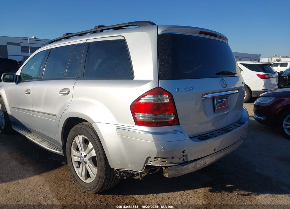 2008 MERCEDES-BENZ GL 450 4MATIC VIN: 4JGBF71E98A388907