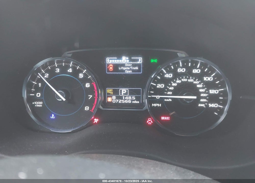 2017 SUBARU FORESTER VIN: JF2SJAJC5HH452965