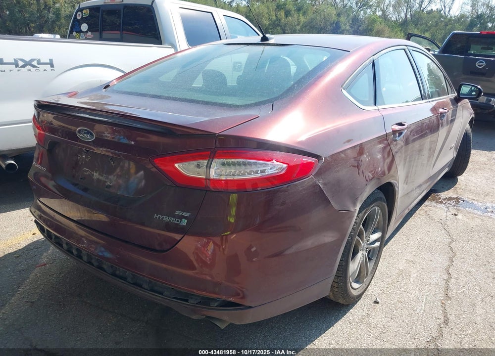 2016 FORD FUSION HYBRID SE VIN: 3FA6P0LU6GR149839