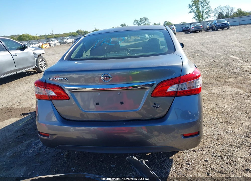 2015 NISSAN SENTRA S VIN: 3N1AB7AP9FY346620