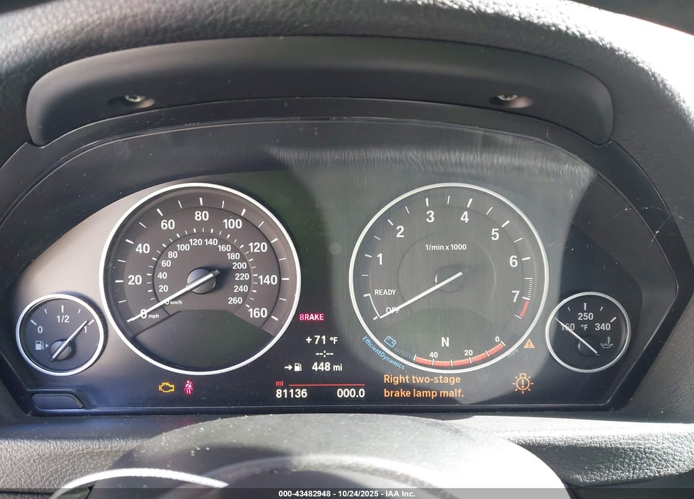2014 BMW 3 SERIES VIN: WBA3C3C52EP662204