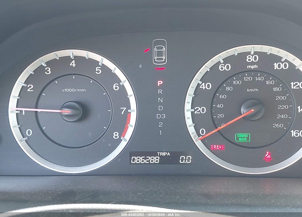 2009 HONDA ACCORD 2.4 EX VIN: JHMCP26789C004820