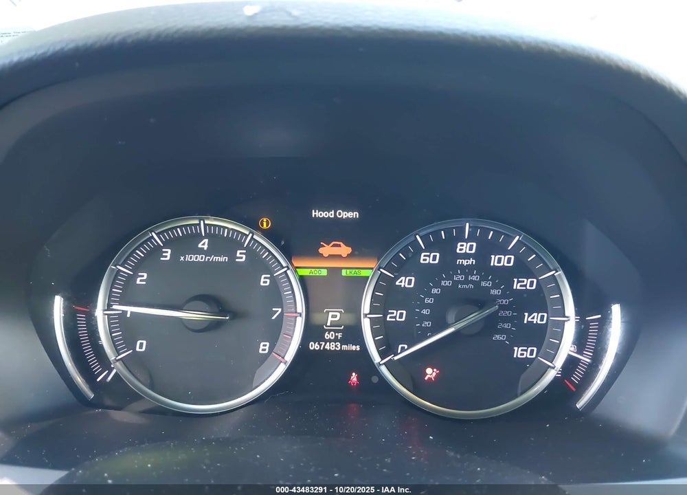 2019 ACURA MDX TECHNOLOGY PKG VIN: 5J8YD4H5XKL032830