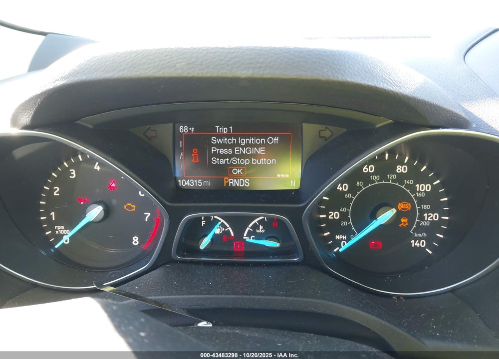 2017 FORD ESCAPE VIN: 1FMCU0JD9HUA11548