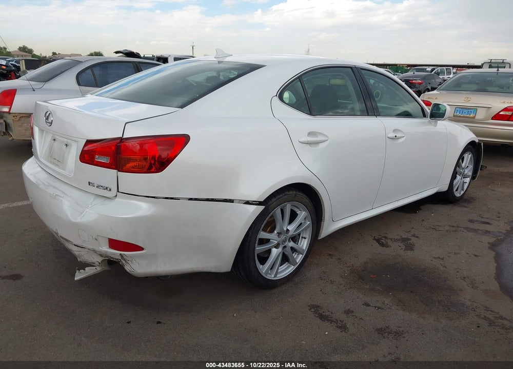 2007 LEXUS IS 250 VIN: JTHBK262172046456