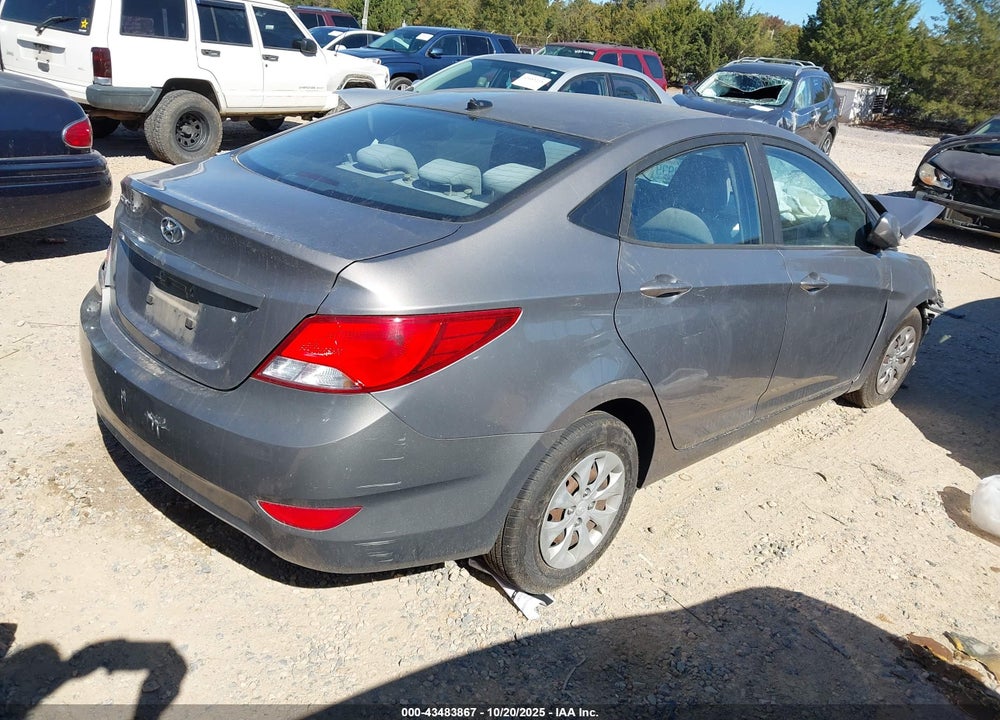 2017 HYUNDAI ACCENT SE VIN: KMHCT4AE7HU368276