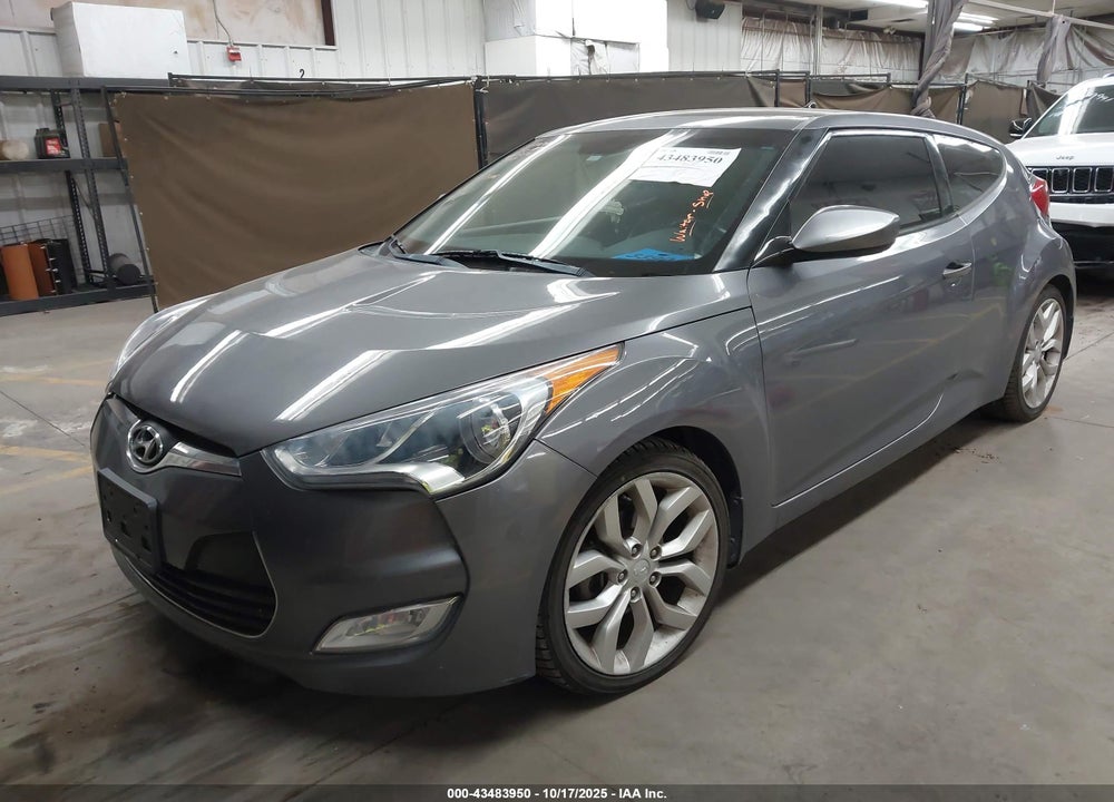 2013 HYUNDAI VELOSTER BASE W/BLACK VIN: KMHTC6AD6DU172973