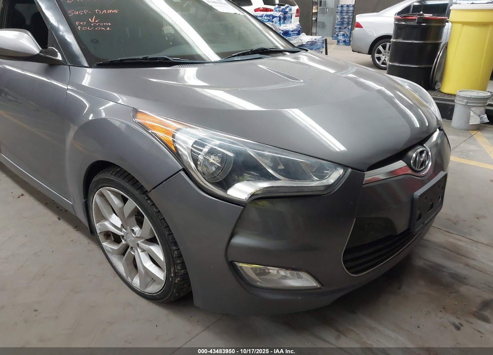 2013 HYUNDAI VELOSTER BASE W/BLACK VIN: KMHTC6AD6DU172973
