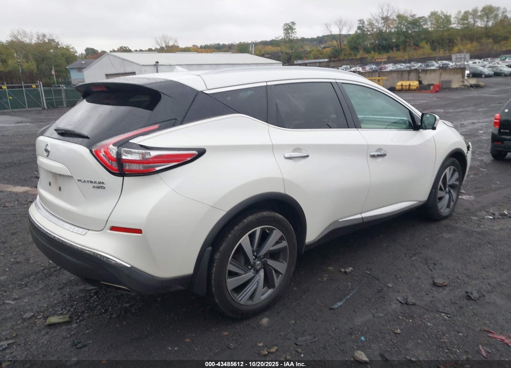 2015 NISSAN MURANO PLATINUM VIN: 5N1AZ2MHXFN207556