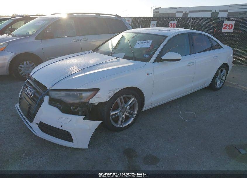 2012 AUDI A6 3.0 PREMIUM VIN: WAUGGAFC2CN065647