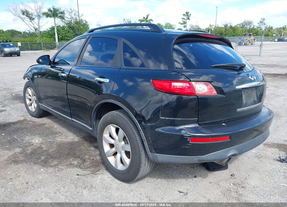 2005 INFINITI FX35 VIN: JNRAS08W45X214821