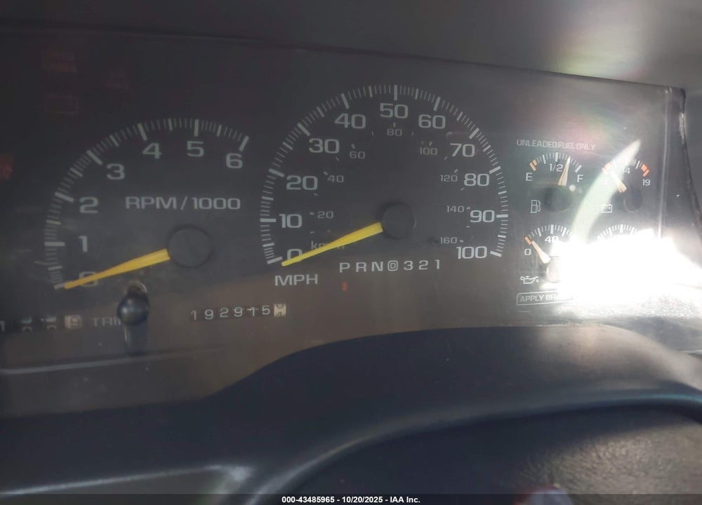 1997 CHEVROLET K1500 FLEETSIDE VIN: 2GCEK19R5V1290268